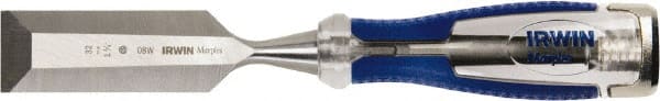 Irwin - 1-1/4" Blade Width Wood Chisel - Acetate Handle - Exact Tooling