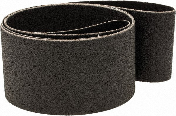 Made in USA - 2" Wide x 42" OAL, 80 Grit, Silicon Carbide Abrasive Belt - Silicon Carbide, Medium, Coated, X/Y Weighted Cloth Backing, Wet/Dry - Exact Tooling