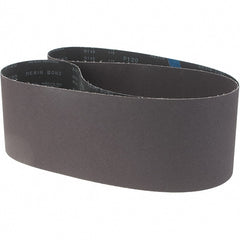 Made in USA - 6" Wide x 89" OAL, 120 Grit, Aluminum Oxide Abrasive Belt - Aluminum Oxide, Medium, Coated, X Weighted Cloth Backing - Exact Tooling
