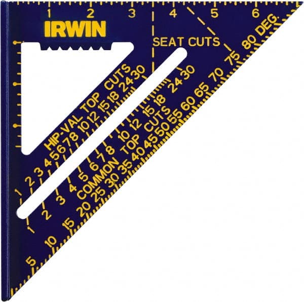 Irwin - 7" Blade Length, Aluminum Rafter Square - Exact Tooling