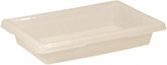 Rubbermaid - Rectangular, White Polyethylene Food Tote Box - 3-1/2" High x 12" Wide x 18" Long, with Snap-On Lid - Exact Tooling