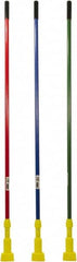 Rubbermaid - 60" Standard Fiberglass Clamp Jaw Mop Handle - 5" Mop Head Band, Plastic Connector, Use with Wet Mops - Exact Tooling