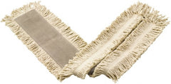 Rubbermaid - 72" Long x 5" Wide Cotton/Synthetic Dust Mop Head - Envelope Connection, White, Cut-End Head - Exact Tooling