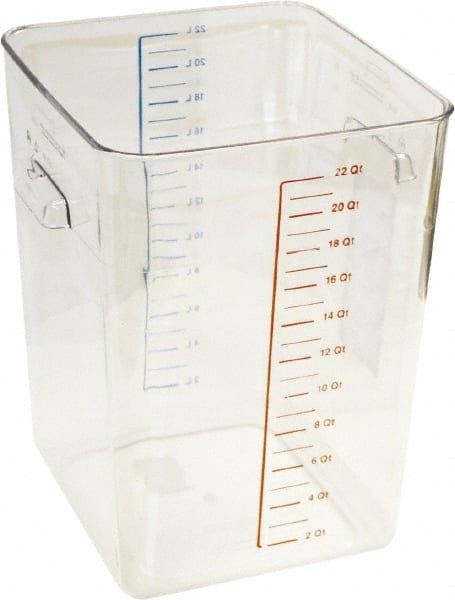 Rubbermaid - Rectangular, Clear Polycarbonate Food Storage Container - 14.4" High x 10-1/2" Wide x 11.3" Long - Exact Tooling