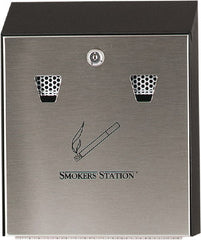 Rubbermaid - Steel Wall Mounted Ashtray - 10" Wide x 12-1/2" High - Exact Tooling
