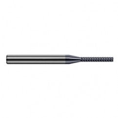 Variable Helix End Mills for Exotic Alloys - Finishers - 0.1406″ (9/64″) Cutter Diameter × 0.4250″ Length of Cut Carbide Square End Mill Finisher for Exotic Alloys, 7 Flutes, AlTiN Nano Coated - Exact Tooling