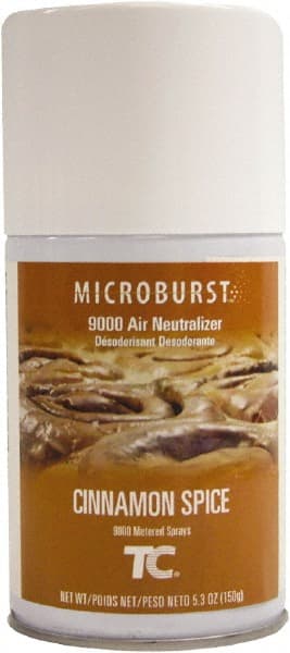 Rubbermaid - 5.3 oz Air Freshener Dispenser Aerosol Refill - Cinnamon Spice, Compatible with Microburst 9000 Dispensers - Exact Tooling