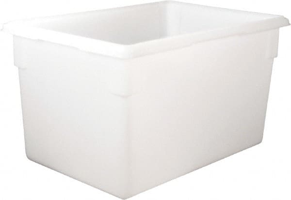 Rubbermaid - Rectangular, White Polyethylene Food Tote Box - 15" High x 18" Wide x 26" Long, with Snap-On Lid - Exact Tooling