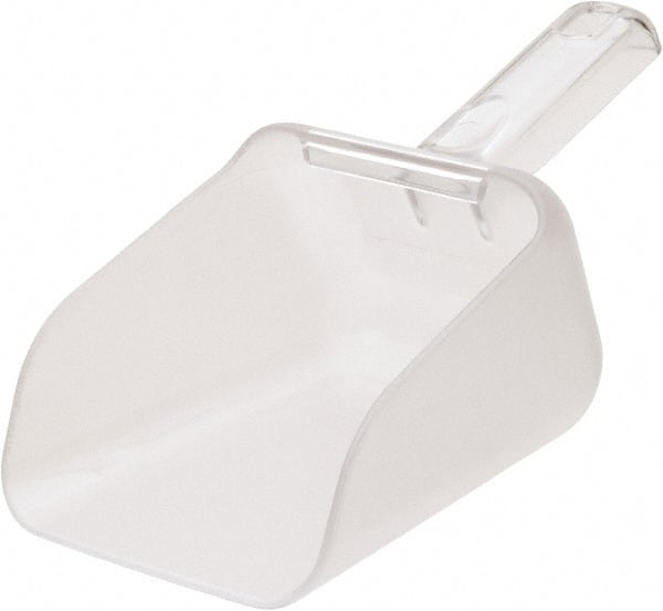 Rubbermaid - 32 oz Clear Polycarbonate Flat Bottom Scoop - 4.8" Wide x 4.7" Deep Bowl, 10.8" OAL - Exact Tooling