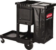 Rubbermaid - Aluminum & Structural Web Plastic Janitor Cart - 552mm Width, 1,168.4mm Long - Exact Tooling