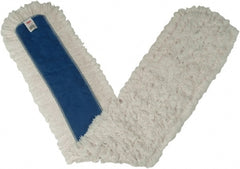 Rubbermaid - 60" Long x 5" Wide Cotton Dust Mop Head - Envelope Connection, White, Cut-End Head, Launderable - Exact Tooling