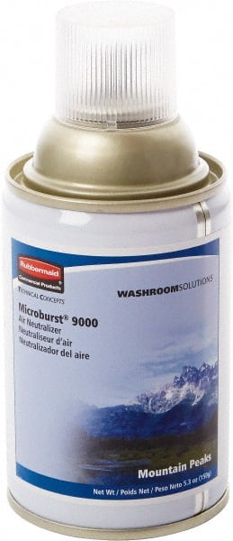 Rubbermaid - 5.3 oz Air Freshener Dispenser Aerosol Refill - Mountain Peaks, Compatible with Microburst 9000 Dispensers - Exact Tooling