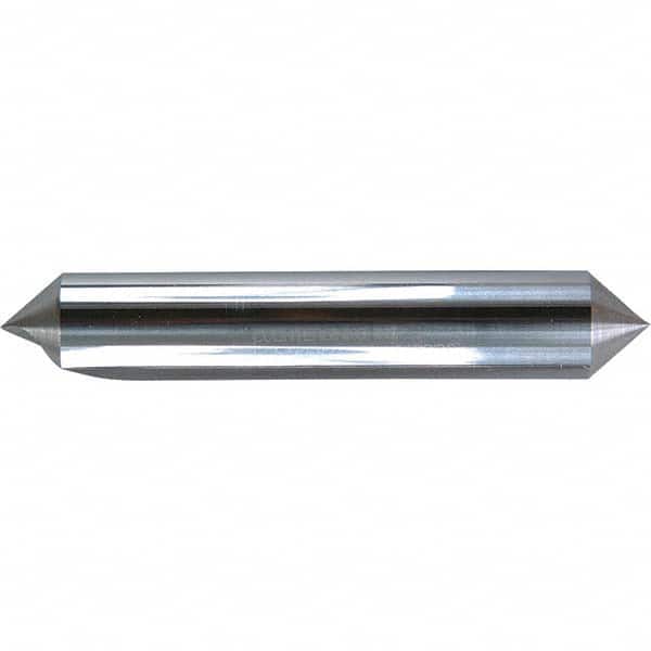 Melin Tool - 1/4" Head Diam, 1/4" Shank Diam, 1 Flute 60° Solid Carbide Countersink - Exact Tooling