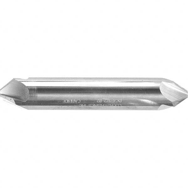 Melin Tool - 3/4" Head Diam, 3/4" Shank Diam, 4 Flute 110° Solid Carbide Countersink - Exact Tooling