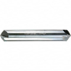 Melin Tool - 5/8" Head Diam, 5/8" Shank Diam, 4 Flute 90° Solid Carbide Countersink - Exact Tooling