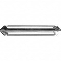 Melin Tool - 3/8" Head Diam, 3/8" Shank Diam, 6 Flute 90° High Speed Steel Countersink - Exact Tooling