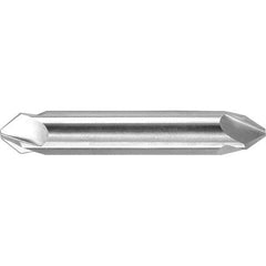 Melin Tool - 3/16" Head Diam, 3/16" Shank Diam, 4 Flute 90° High Speed Steel Countersink - Exact Tooling