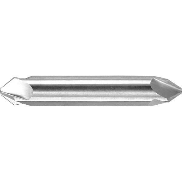 Melin Tool - 1/2" Head Diam, 1/2" Shank Diam, 4 Flute 110° High Speed Steel Countersink - Exact Tooling