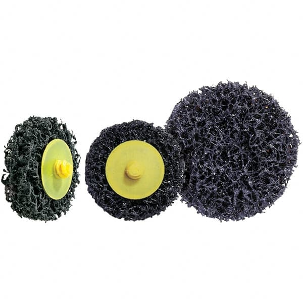 WALTER Surface Technologies - 3" Disc Diam, Aluminum Oxide Quick Change Disc - Type R Attaching System, Nonwoven, Black, 28,000 RPM, 04-L\xB6FX Series - Exact Tooling