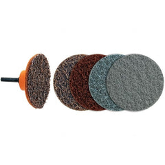 WALTER Surface Technologies - 3" Disc Diam, Aluminum Oxide Quick Change Disc - Type R Attaching System, Nonwoven, Coarse Grade, 28,000 RPM, 04-G\xB6Twist Blendex Series - Exact Tooling