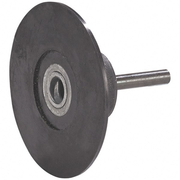WALTER Surface Technologies - 3" Diam Disc Backing Pad - 1/4" Shank Diam, Hard Density, 28,000 RPM, Twist Compatible - Exact Tooling