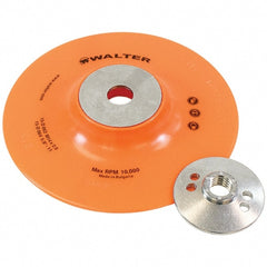 WALTER Surface Technologies - 6" Diam Disc Backing Pad - 10,200 RPM - Exact Tooling