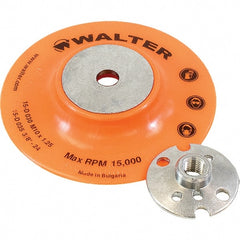 WALTER Surface Technologies - 4" Diam Disc Backing Pad - 15,000 RPM - Exact Tooling