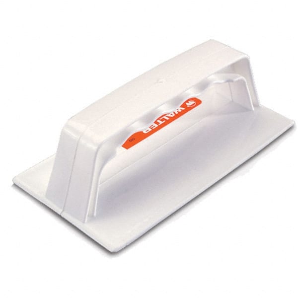 WALTER Surface Technologies - 3" Wide x 6" Long Hand Pad Holder with Molded Hook Attachment - Compatible with 6" x 9" BLENDEX - Exact Tooling