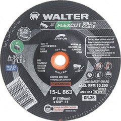 WALTER Surface Technologies - 6" Diam, 36 Grit Surface Grinding Wheel - Exact Tooling