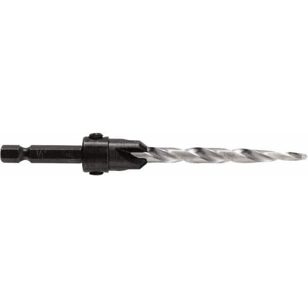 Irwin - Adjustable-Depth Drill Countersinks Cutter Head Diameter (Inch): 1/2 Drill Size Compatibility (Decimal Inch): 0.2500 - Exact Tooling