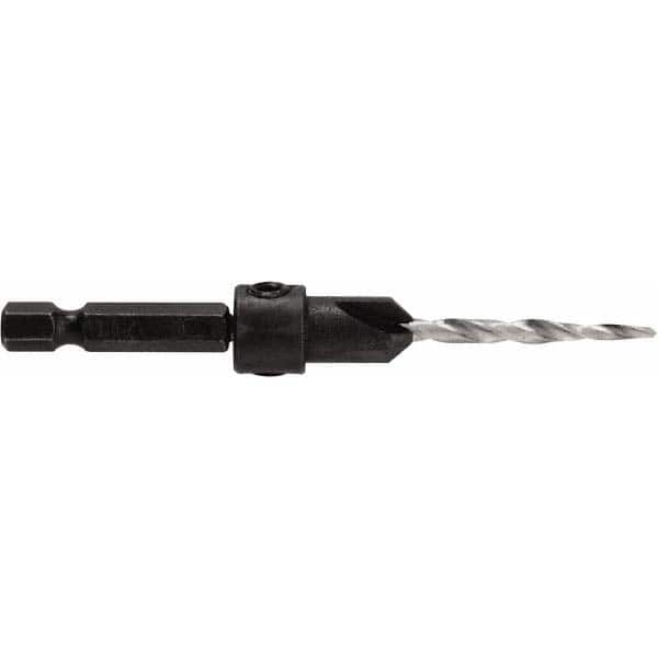 Irwin - Adjustable-Depth Drill Countersinks Cutter Head Diameter (Inch): 5/16 Drill Size Compatibility (Decimal Inch): 0.1406 - Exact Tooling