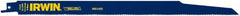 Irwin Blades - 12" Long, Bi-Metal Reciprocating Saw Blade - Straight Profile, 10 to 14 TPI, Toothed Edge, Tang Shank - Exact Tooling