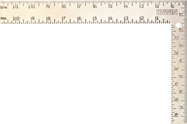 Irwin - 12" Blade Length, 8" Base Length Steel Square - Exact Tooling