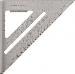 Irwin - 7" Blade Length, Aluminum Rafter Square - Exact Tooling