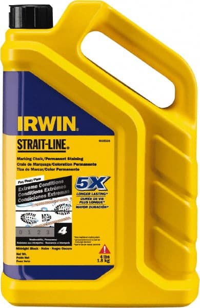 Irwin - 4 oz Container Marking Chalk - Midnight Black - Exact Tooling
