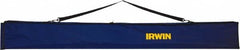 Irwin - 48 to 72" Long, Level Soft Case Mount - Blue, Use with Utility Extendable Levels - Exact Tooling