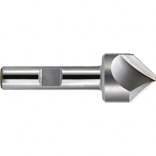 Melin Tool - 1-1/4" Diam 2 Flute Single End Cobalt Chamfer Mill - Exact Tooling