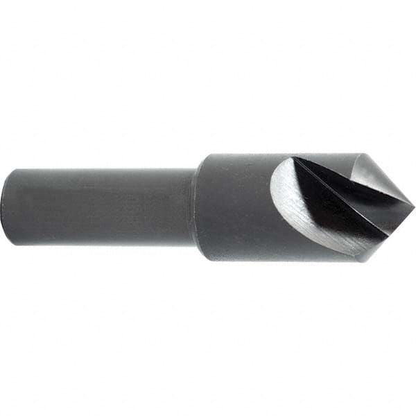 Melin Tool - 1-1/2" Head Diam, 3/4" Shank Diam, 1 Flute 82° High Speed Steel Countersink - Exact Tooling