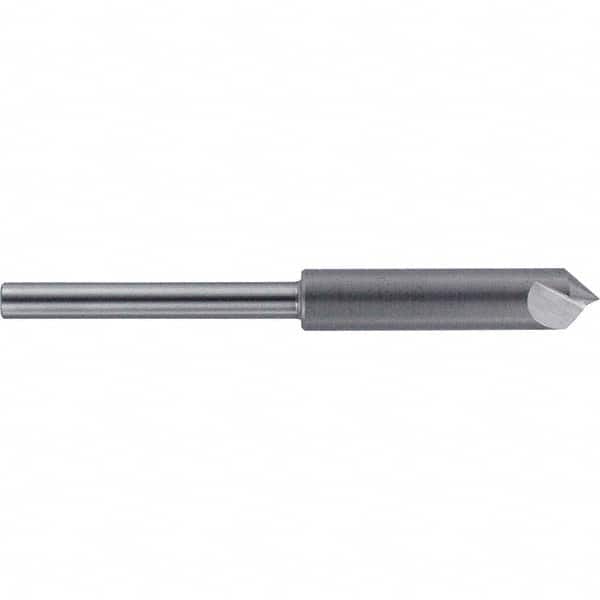 Melin Tool - 1/2" Head Diam, 3/8" Shank Diam, 1 Flute 82° High Speed Steel Countersink - Exact Tooling
