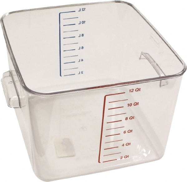 Rubbermaid - Rectangular, Clear Polycarbonate Food Storage Container - 7.8" High x 10-1/2" Wide x 11.3" Long - Exact Tooling