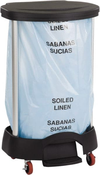 Rubbermaid - 30 Gal Aluminum & Polypropylene Linen Hamper - 565.15mm Long - Exact Tooling