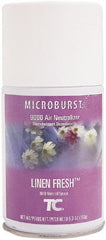 Rubbermaid - 5.3 oz Air Freshener Dispenser Aerosol Refill - Linen, Compatible with Microburst 9000 Dispensers - Exact Tooling