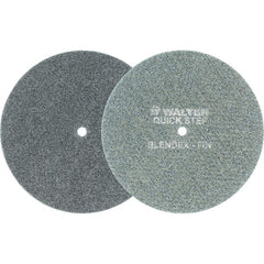 WALTER Surface Technologies - 7" Diam, Aluminum Oxide Hook & Loop Disc - Fine Grade, Coated, Series 07-R, Quick-Step Blendex - Exact Tooling