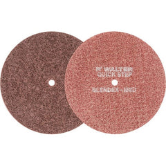 WALTER Surface Technologies - 7" Diam, Aluminum Oxide Hook & Loop Disc - Medium Grade, Coated, Series 07-R, Quick-Step Blendex - Exact Tooling