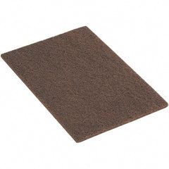 WALTER Surface Technologies - Coarse Grade, Aluminum Oxide Hand Pad - Tan, 6" Wide x 9" Long, Nonwoven - Exact Tooling