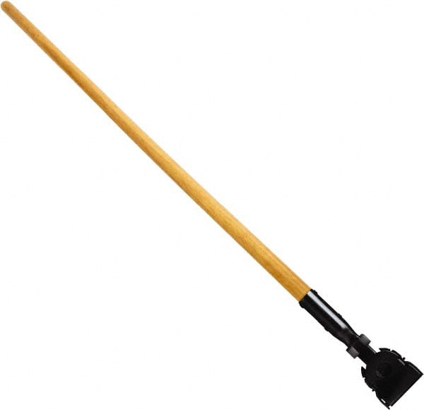 Rubbermaid - 60" Swivel Hardwood Snap-On Mop Handle - Plastic Connector, Use with Dust Mops - Exact Tooling