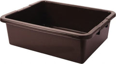 Rubbermaid - 7.1 Gal, Brown Polyethylene Tote Container - Nesting, 21-1/2" Long x 17.1" Wide x 7" High - Exact Tooling