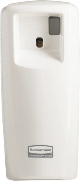 Rubbermaid - 0.019 Cu Ft Coverage, White Metered Aerosol Dispenser - Exact Tooling