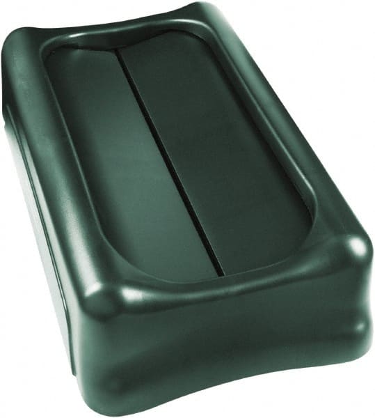 Rubbermaid - Rectangle Lid for Use with Rectangular Trash Cans - Green, For Slim Jim Trash Cans - Exact Tooling