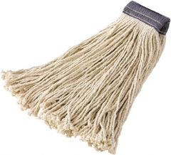 Rubbermaid - 5" Blue Head Band, X-Large Blended Fiber Cut End Mop Head - 4 Ply, Side Loading Connection - Exact Tooling